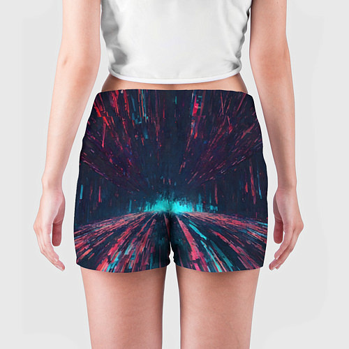 Женские шорты Абстрактный путь в портал / 3D-принт – фото 4