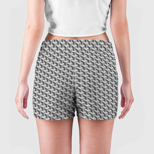 Женские шорты Куб на кубе / 3D-принт – фото 4