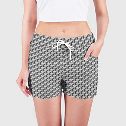 Шорты женские Куб на кубе, цвет: 3D-принт — фото 2