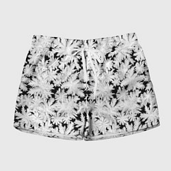 Шорты женские Мороз на стекле, цвет: 3D-принт