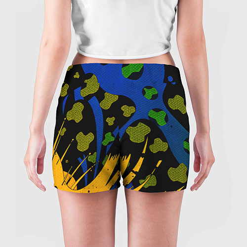 Женские шорты Абстрактные пятна леопарда / 3D-принт – фото 4