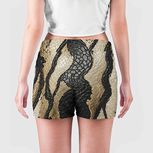 Женские шорты В коже рептилии / 3D-принт – фото 4