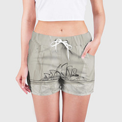 Шорты женские Сидней, цвет: 3D-принт — фото 2