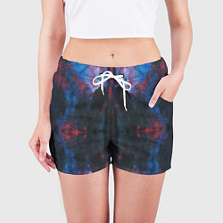Шорты женские Космическая паутина, цвет: 3D-принт — фото 2