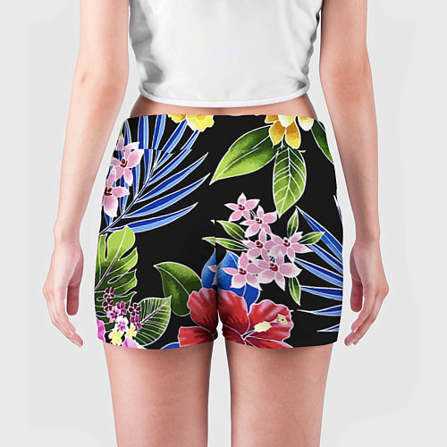 Женские шорты Tropical flowers - aloha / 3D-принт – фото 4