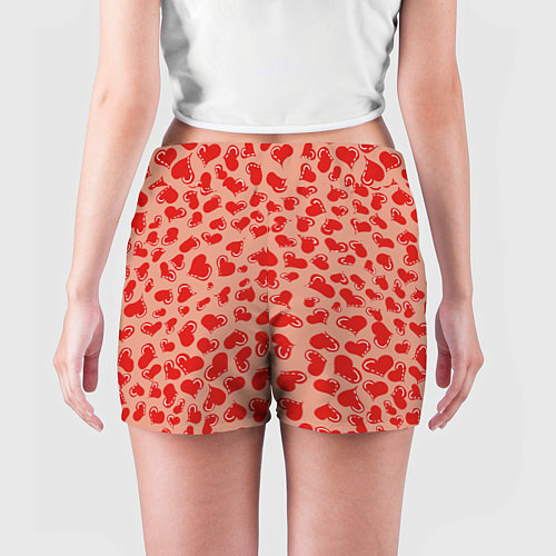 Женские шорты Сердца любви / 3D-принт – фото 4
