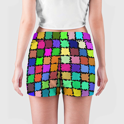 Женские шорты Лоскутки / 3D-принт – фото 4