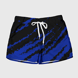 Шорты женские The color is black and blue, цвет: 3D-принт