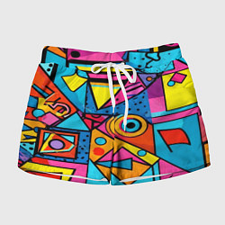 Шорты женские Кислая геометрия, цвет: 3D-принт
