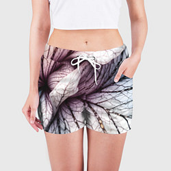 Шорты женские Раскрытый цветок, цвет: 3D-принт — фото 2