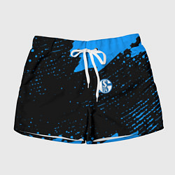 Шорты женские Schalke 04 fc blue color, цвет: 3D-принт