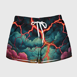 Женские шорты Молнии в виде разлома