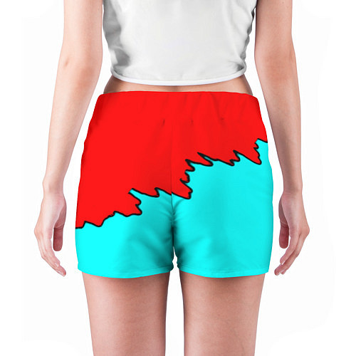 Женские шорты Ведьмак краски логотип / 3D-принт – фото 4