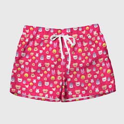 Шорты женские Skzoo pattern pink, цвет: 3D-принт