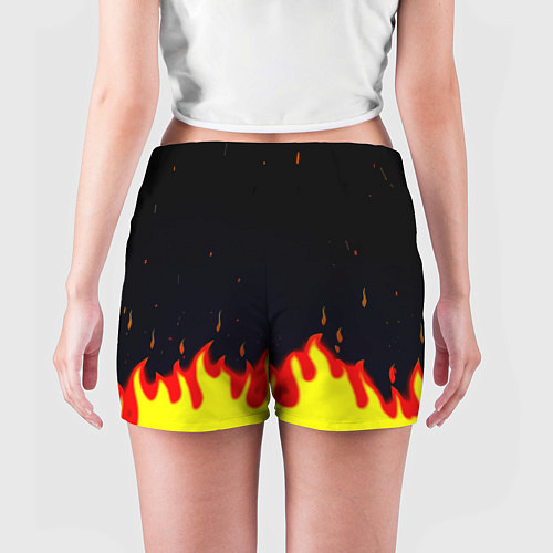 Женские шорты BMW огненный / 3D-принт – фото 4