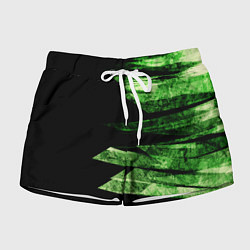 Женские шорты Color green black