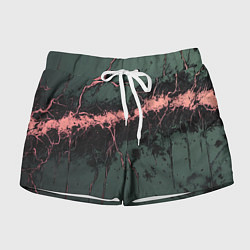 Шорты женские Гранж потертая текстура, цвет: 3D-принт