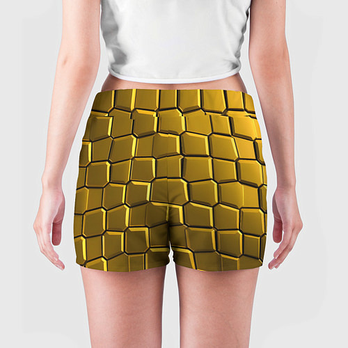 Женские шорты Золотые слитки / 3D-принт – фото 4