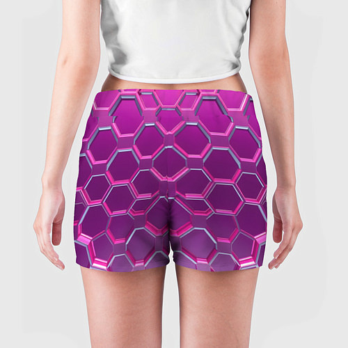 Женские шорты Розовый бронежилет / 3D-принт – фото 4