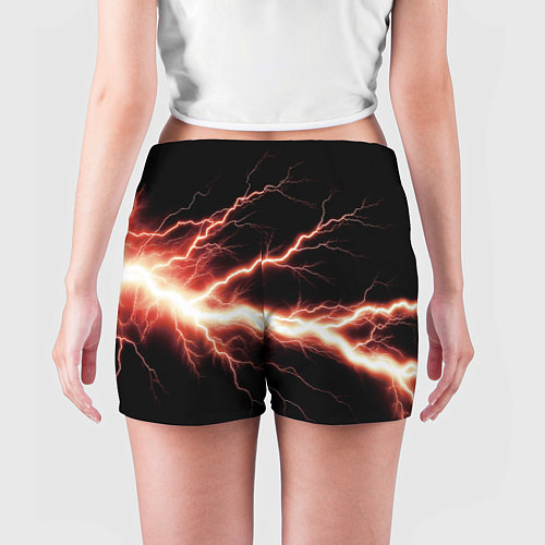Женские шорты Lightning red / 3D-принт – фото 4