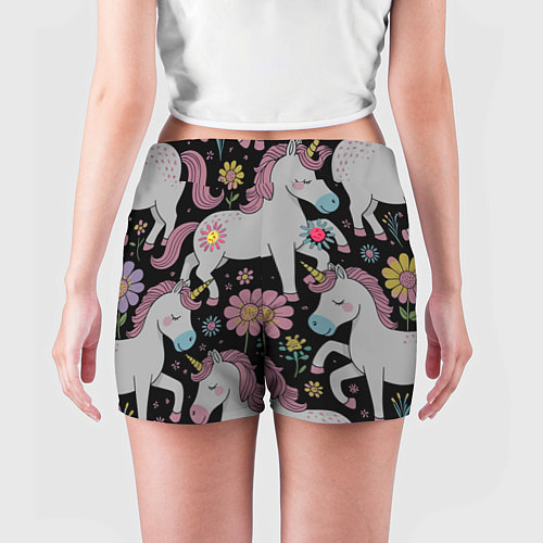 Женские шорты Единорог джим / 3D-принт – фото 4