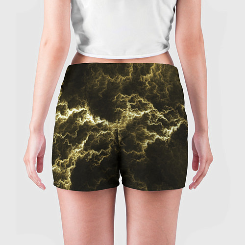 Женские шорты Lightning yellow / 3D-принт – фото 4