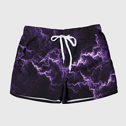 Женские шорты Lightning purple flicker