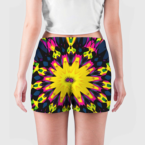 Женские шорты Звездный калейдоскоп / 3D-принт – фото 4