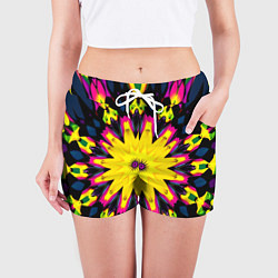 Шорты женские Звездный калейдоскоп, цвет: 3D-принт — фото 2