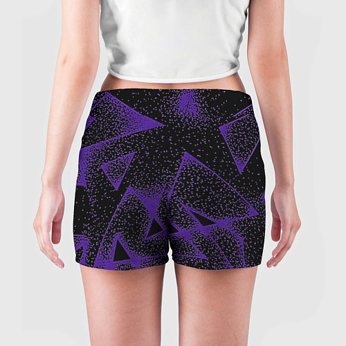 Женские шорты The triangle is purple / 3D-принт – фото 4