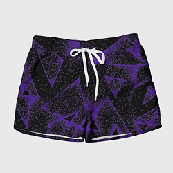 Шорты женские The triangle is purple, цвет: 3D-принт