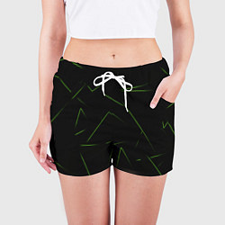 Шорты женские Color green line, цвет: 3D-принт — фото 2