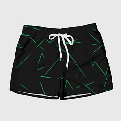 Шорты женские Color light green line, цвет: 3D-принт
