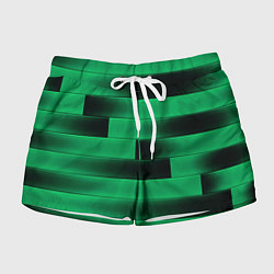 Женские шорты Color green square