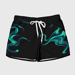 Шорты женские Color light blue abstraction, цвет: 3D-принт