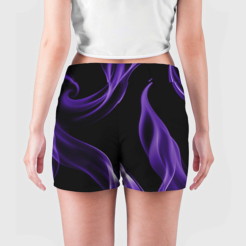 Женские шорты Purple abstraction / 3D-принт – фото 4