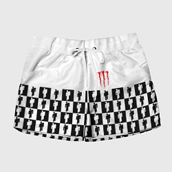 Женские шорты Monster energy pattern