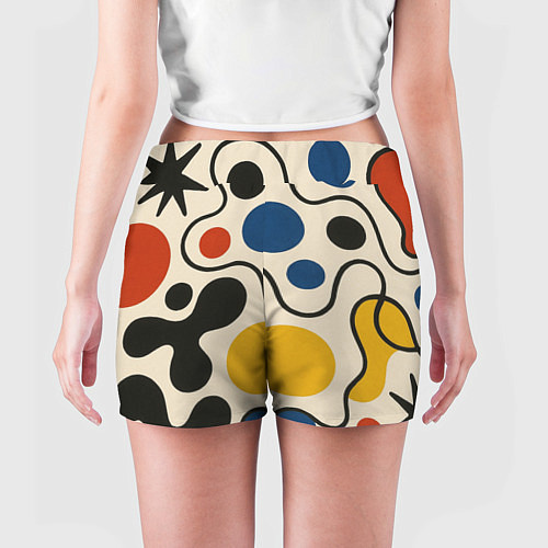 Женские шорты Пятна / 3D-принт – фото 4