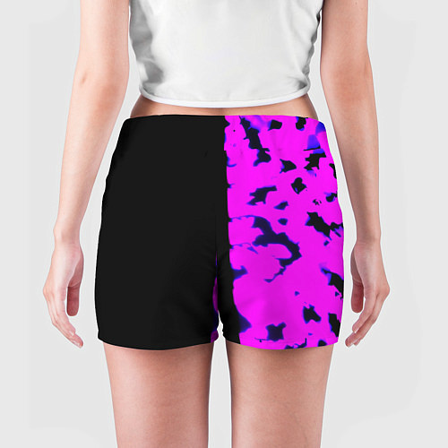 Женские шорты Monster energy neon camo / 3D-принт – фото 4