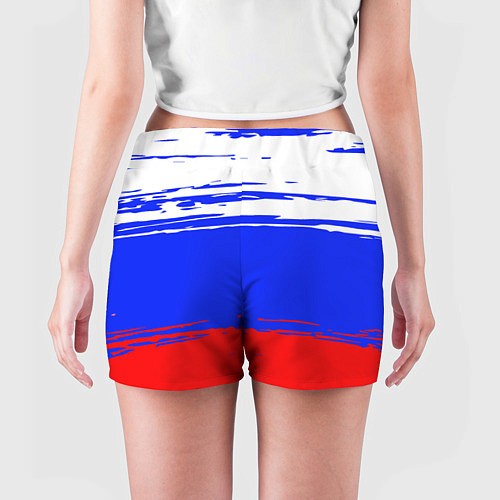 Женские шорты Патриот - флаг / 3D-принт – фото 4