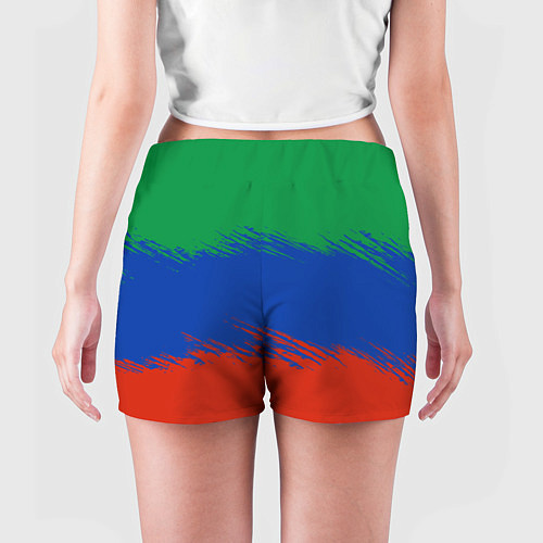 Женские шорты Дагестанские цвета / 3D-принт – фото 4