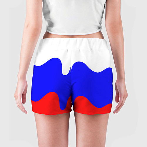Женские шорты Патриот - флаг / 3D-принт – фото 4