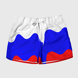 Шорты женские Патриот - флаг, цвет: 3D-принт