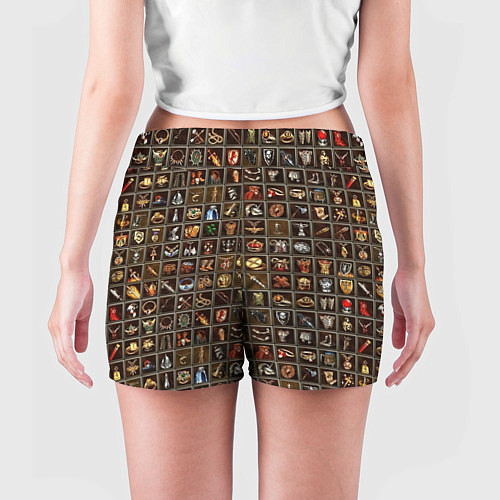 Женские шорты Артефакты меча и магии / 3D-принт – фото 4