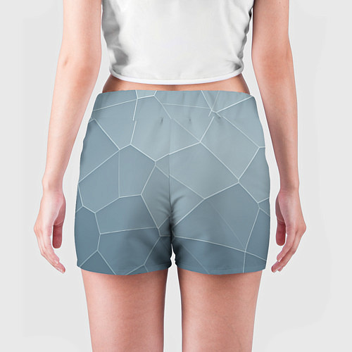 Женские шорты Текстура из неровных плит / 3D-принт – фото 4