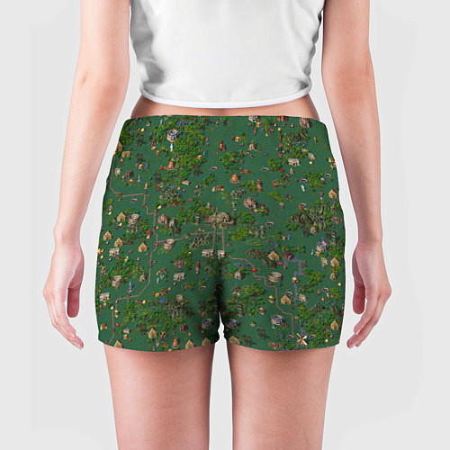 Женские шорты Земли Крепости - Герои 3 / 3D-принт – фото 4