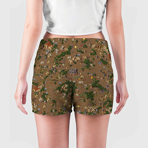 Женские шорты Земли Данжа - Герои 3 / 3D-принт – фото 4