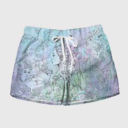 Женские шорты Скетч японские дорамы