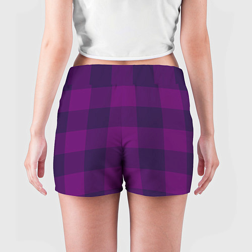 Женские шорты Баклажан ультрафиолет / 3D-принт – фото 4