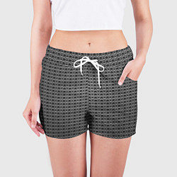 Шорты женские Стальная кольчуга воинов, цвет: 3D-принт — фото 2